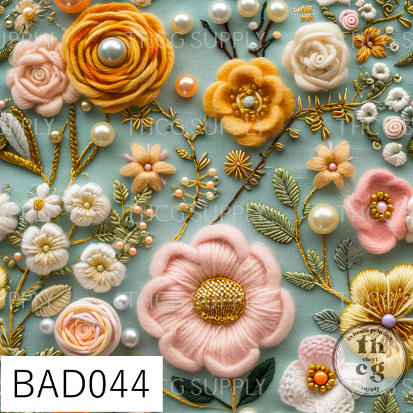 BAD044 3D Florals