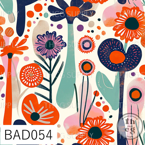 BAD054 Abstracts Flowers