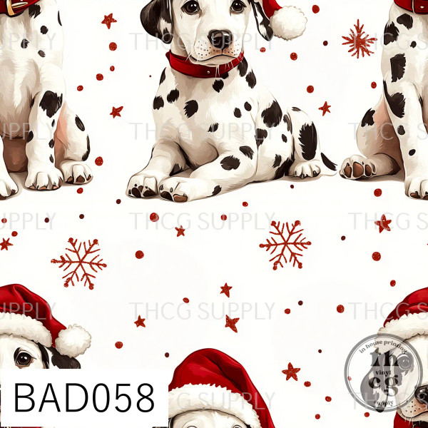 BAD058 Xmas Dalmatian