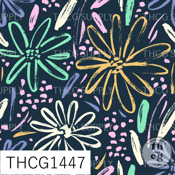 THCG1447 Doodle Flowers