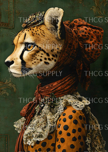Journal Panel - J894 Anthro Cheetah