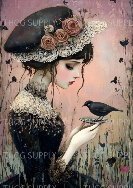 Journal Panel -J947 Mauve Victorian