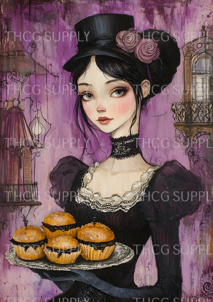 Journal Panel -J952 Mauve Victorian