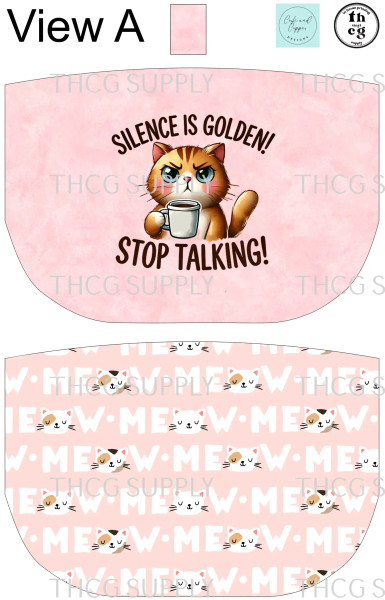 Cut and Sew The HEX Bag -Silence is golden