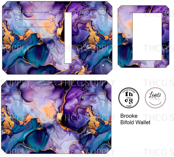 Cut and Sew - Brooke Bifold Wallet PPD461 Ink