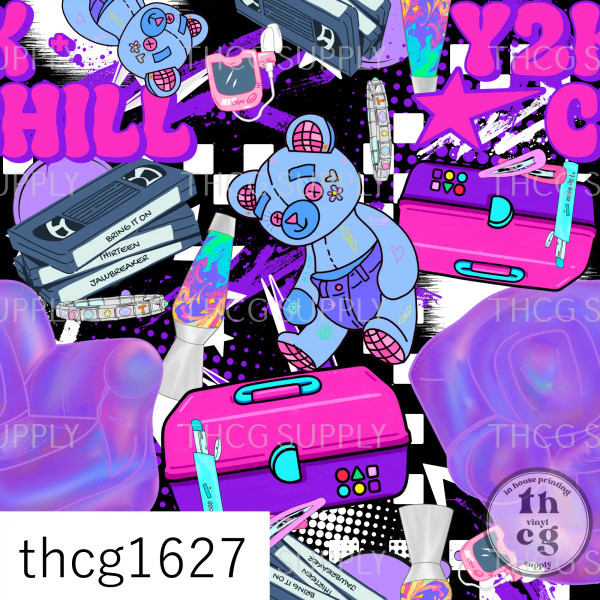 THCG1627 Y2K+ ChillComic Grunge  Black
