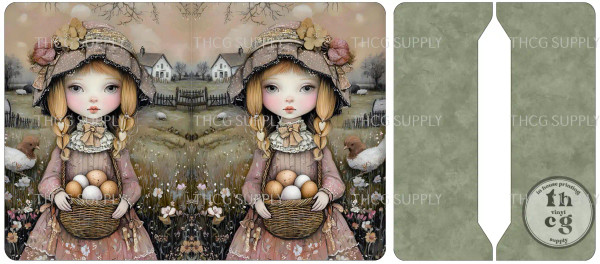 Cut and Sew - Mini Notebook Cover J946 Victorian Girl