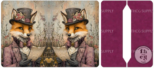 Cut and Sew - Mini Notebook J989 Victorian Fox