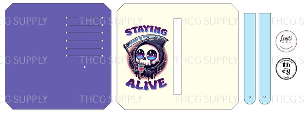 Cut and Sew - Purse Pal ZD PP Staying Alive