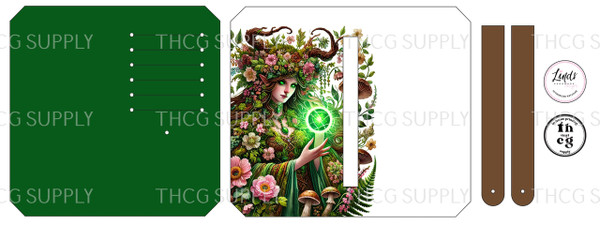 Cut and Sew - Purse Pal ZD PP Green Witch