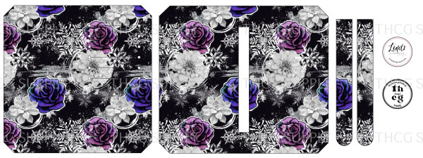 Cut and Sew - Purse Pal SUD105 Frosted flowers