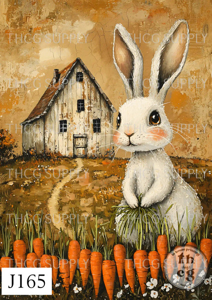 Journal Panel - J165 Rustic Farm Rabbit