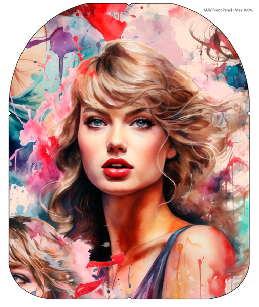 Retail Cut and Sew - Mav Front Panel PPD182 Taylor  100% on Smooth vinyl