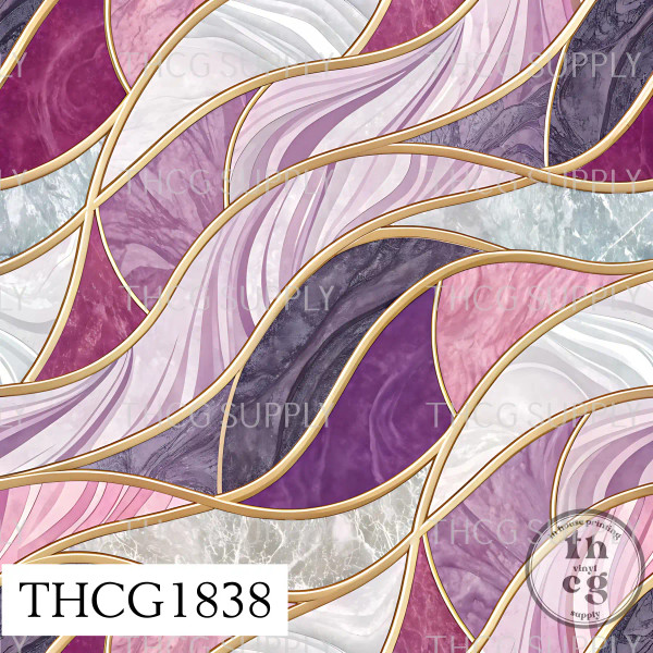 THCG1838 Pink Stained Glass