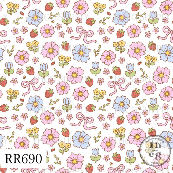 RR690 Spring Blooms Transparent