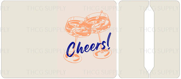 Cut and Sew - Mini Notebook Cover J213 Cheers glasses clinking