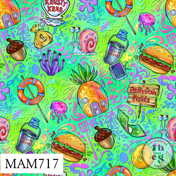 MAM717 Bob cord Green