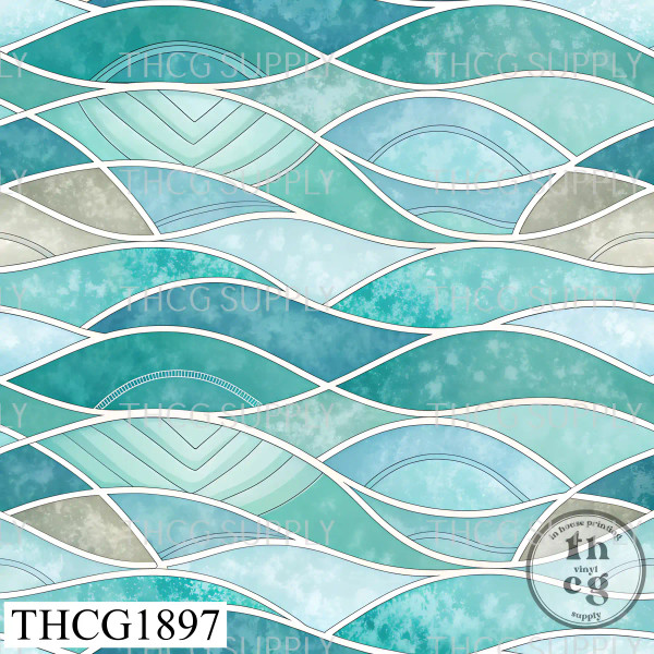 THCG1897 Turquoise Waves