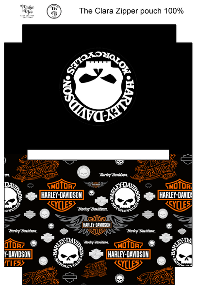 Cut and Sew - Clara Zipper Pouch JCD060 Harley 1