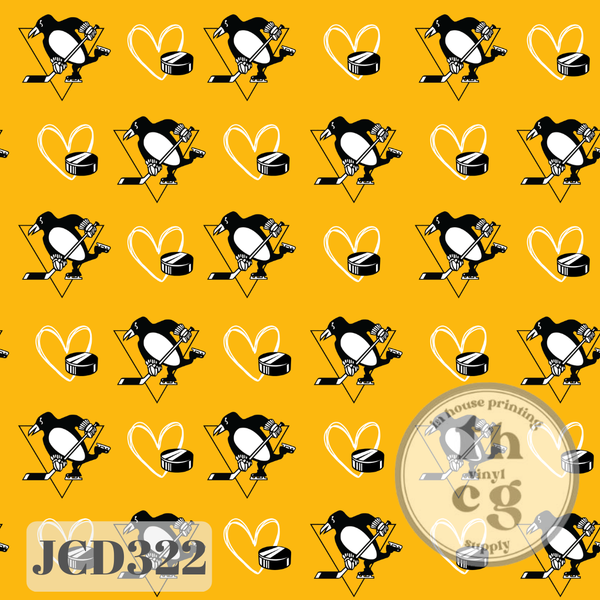 JCD322 Love Pens Hockey Yellow