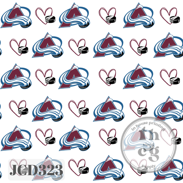 JCD323 Love Avs Hockey White