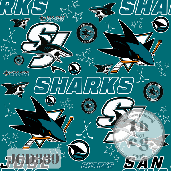 JCD339 Shark Hockey Teal