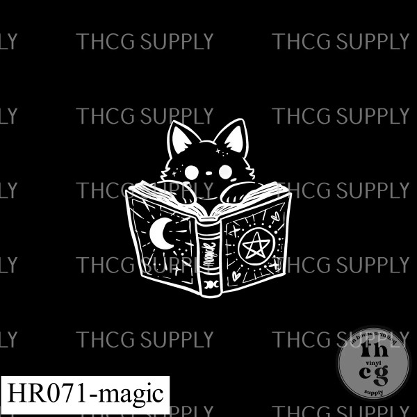 Panel -  HR071 Bookish kitty witches Magic