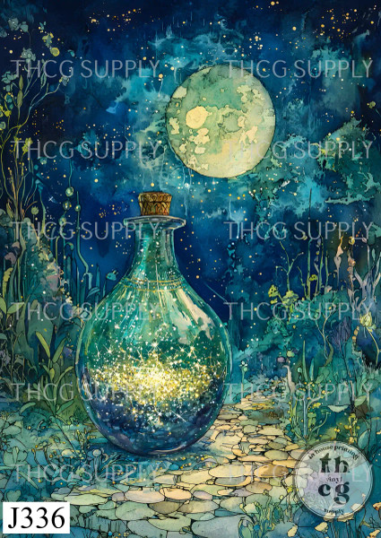 Journal Panel -J336 Ethereal Midnight Potion