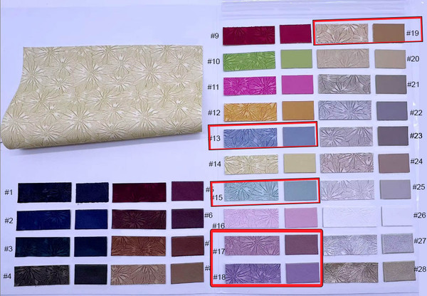 Starburst Petals – Embossed Faux Leather Vinyl (Preorder)