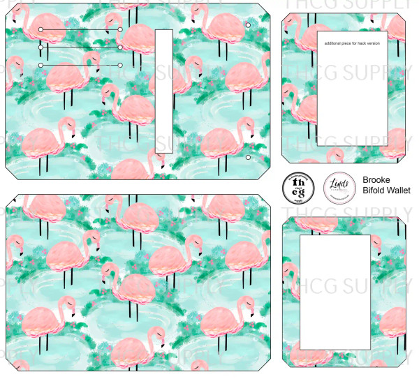 Cut and Sew - Brooke Bifold Wallet MB421 Flamingo