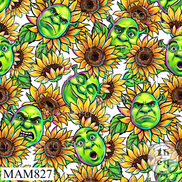 MAM827 Shrek Sunflower Tranparent