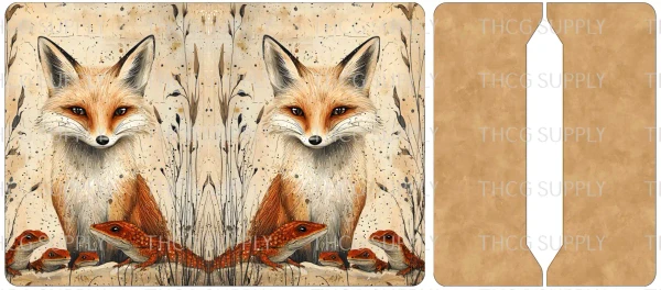 Cut and Sew - Mini Notebook Cover J345 Whimsical Desert Fox