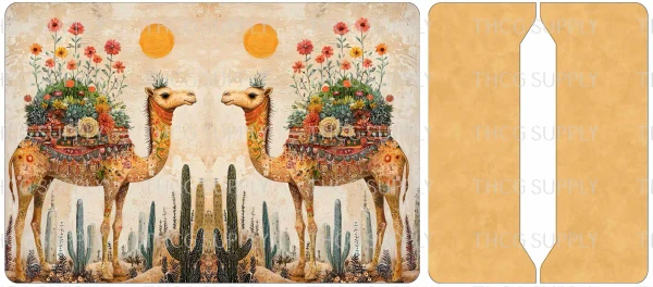 Cut and Sew - Mini Notebook Cover J367 Whimsical Desert Camel