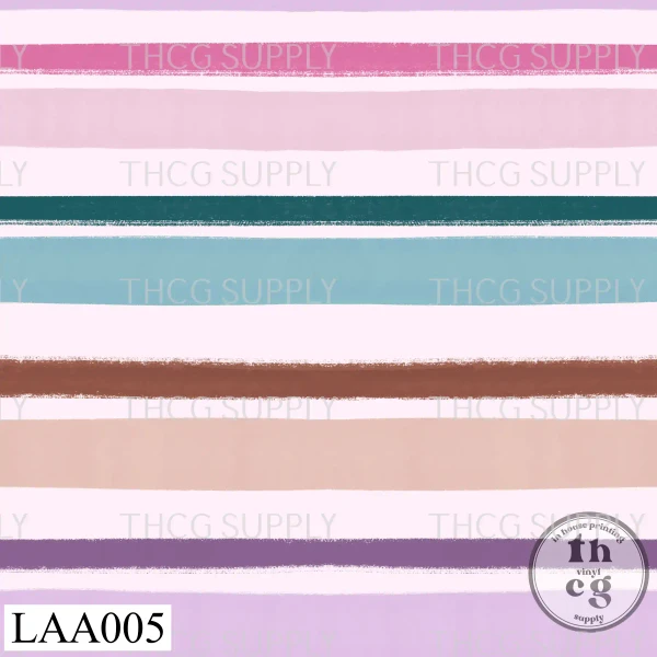 LAA005 Pink multi stripe