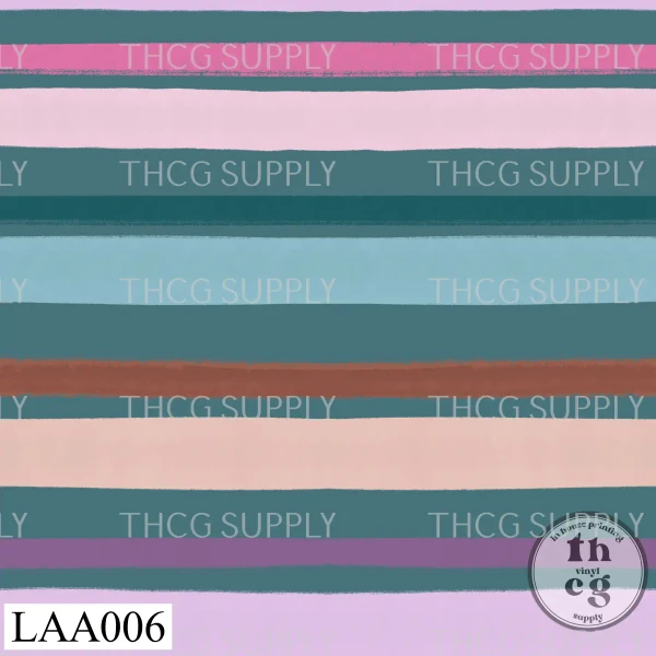 LAA006 Pink multi stripe