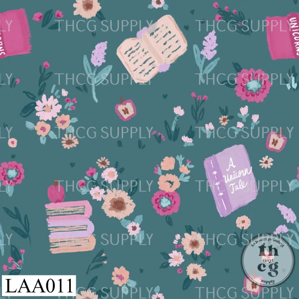 LAA011 A unicorn tale teal