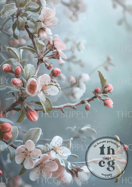 Retail Journal Panel  -  J818 Blossom A4 size on Smooth Vinyl