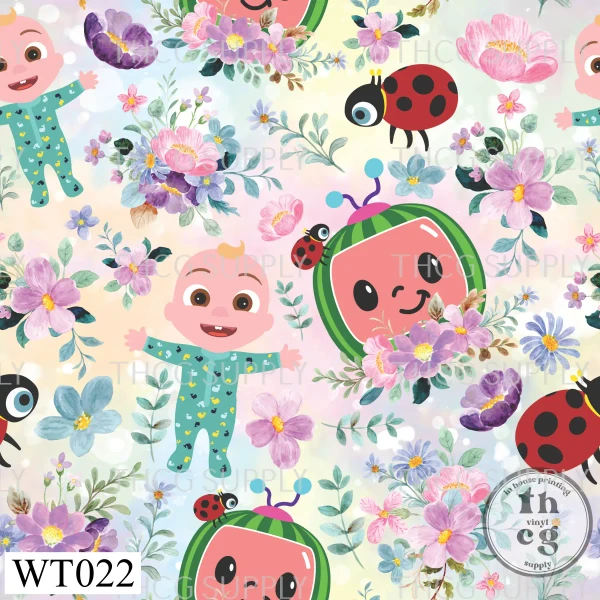 WT022 Floral Cocomelon