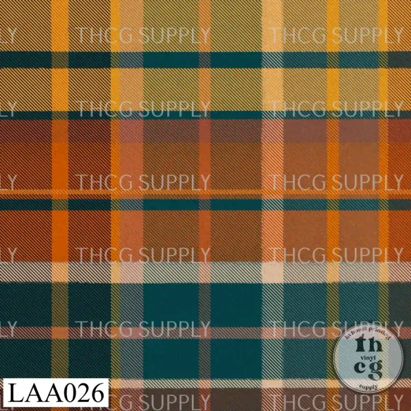 LAA026 Woodsy trail plaid soft forest teal mix