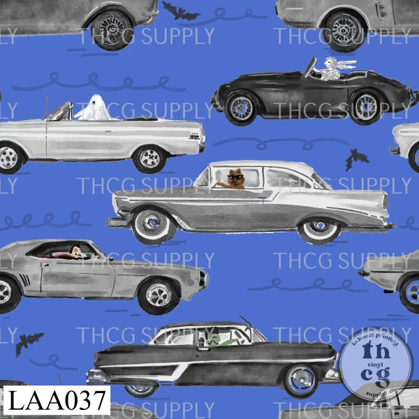 LAA037 Monster Cars Blue