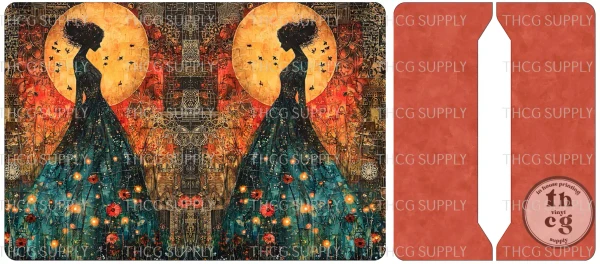 Cut and Sew - Mini Notebook Cover J190 Whimsical Folklore Women