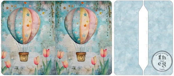 Cut and Sew - Mini Notebook Cover J317 Pastel Whimsy Meadows