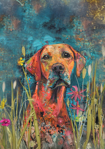Retail Journal Panel - ZD Panel Dog 6 A5 Size on Litch Vinyl