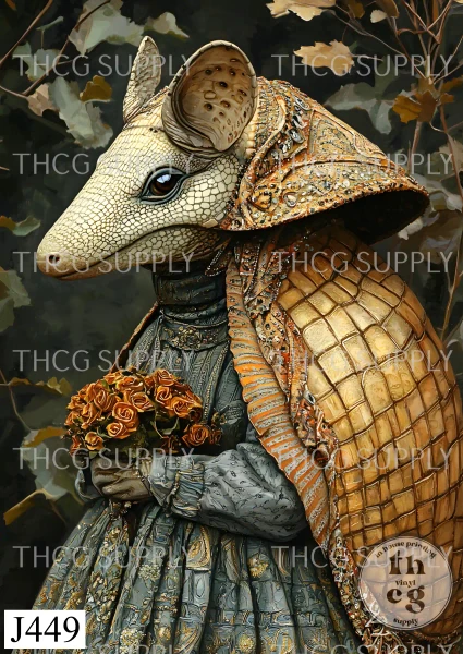 Journal Panel -J449 Anthro Animal Armadillo