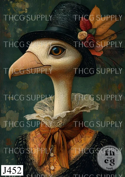 Journal Panel -J452 Anthro Animal Goose