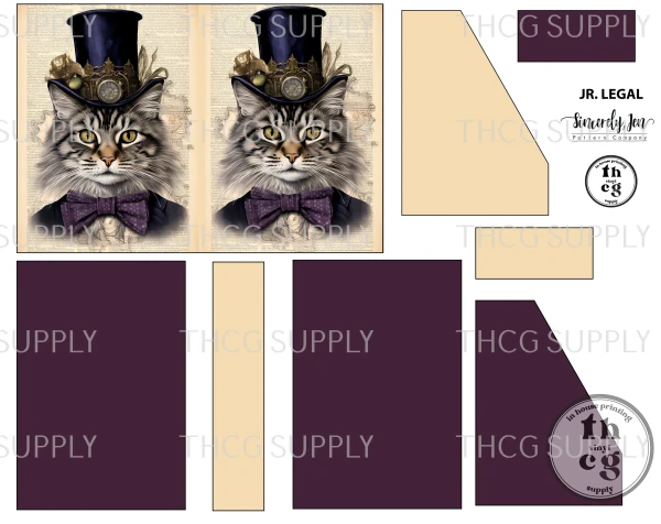 Cut and Sew - Moondance Template JR Legal ZD PanelA4 Cat Bow