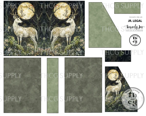 Cut and Sew - Moondance Template JR Legal J376 Echoes of Dark Deer