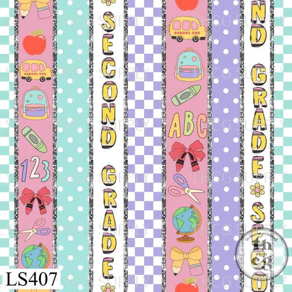 LS407 School Strips -Second Grade