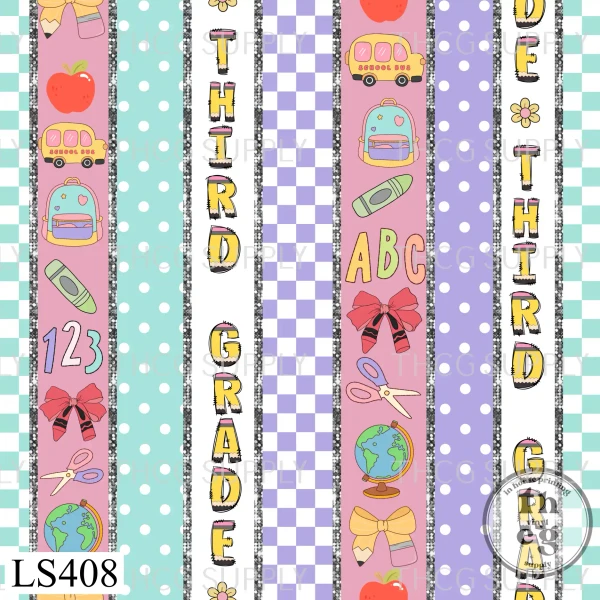 LS408 School Strips -Third Grade