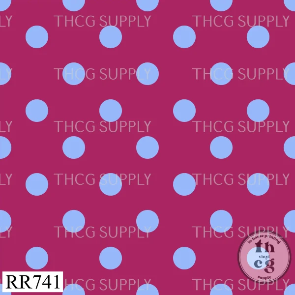 RR741 Plum Dots